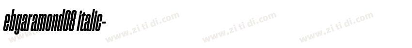 ebgaramond08 italic字体转换